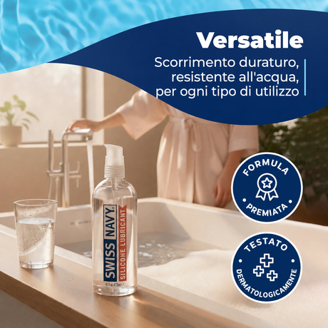 Lubrificante Premium a Base Siliconica di SWISS NAVY