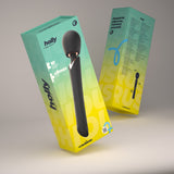 Confezione del Massaggiatore wand Holly nero in silicone di Crushious