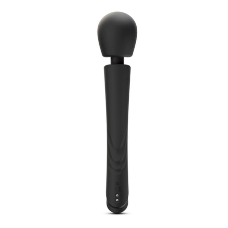 Massaggiatore wand Holly nero in silicone di Crushious