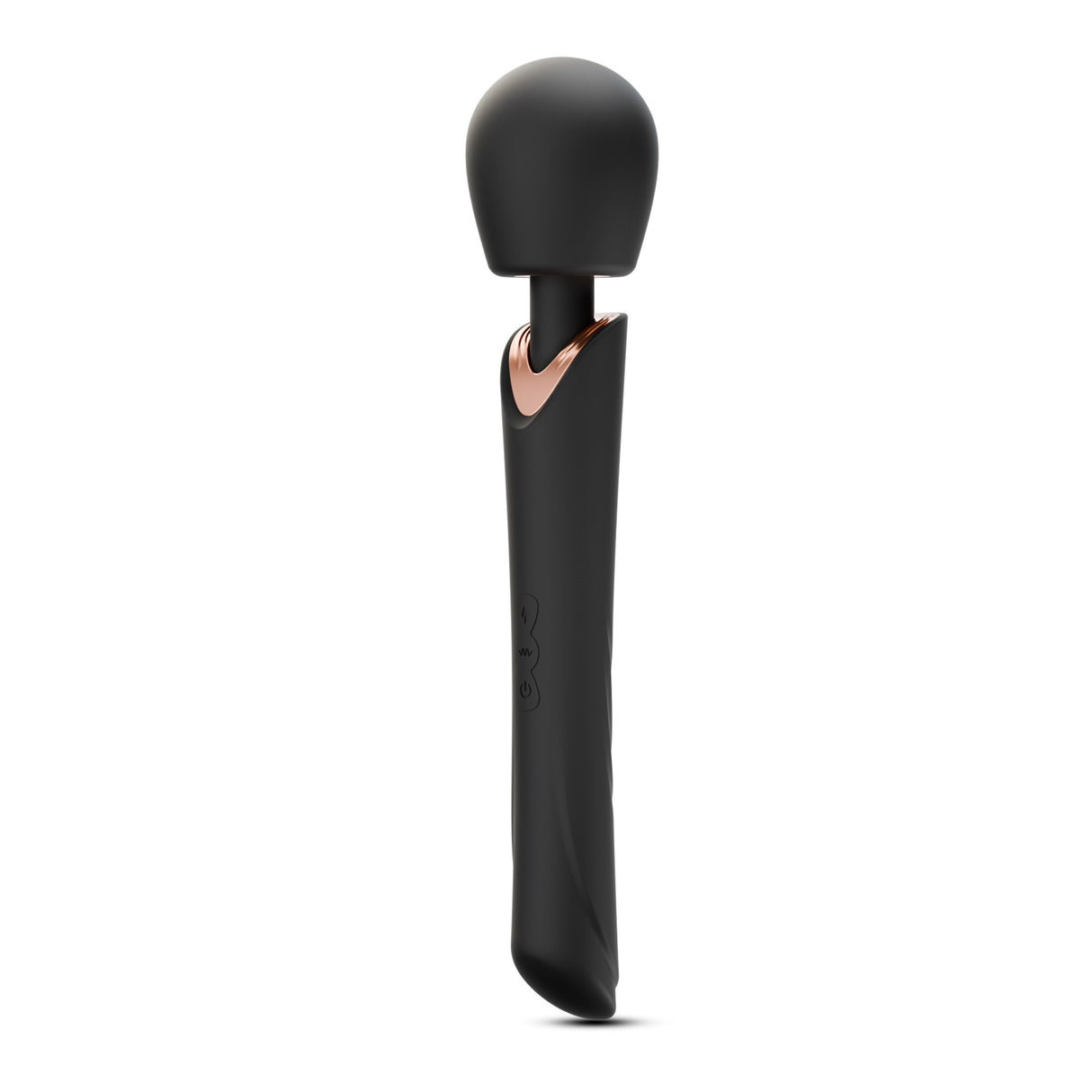 Massaggiatore wand Holly nero in silicone di Crushious