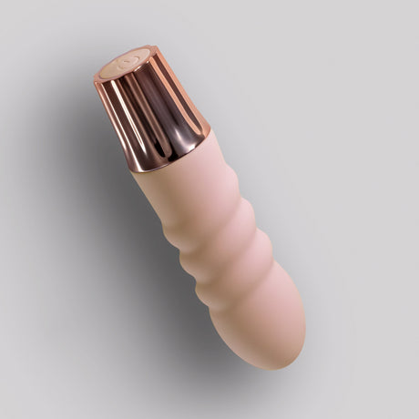 Dettaglio del Mini Vibratore Mellow Bubbles Rosa di CRUSHIOUS
