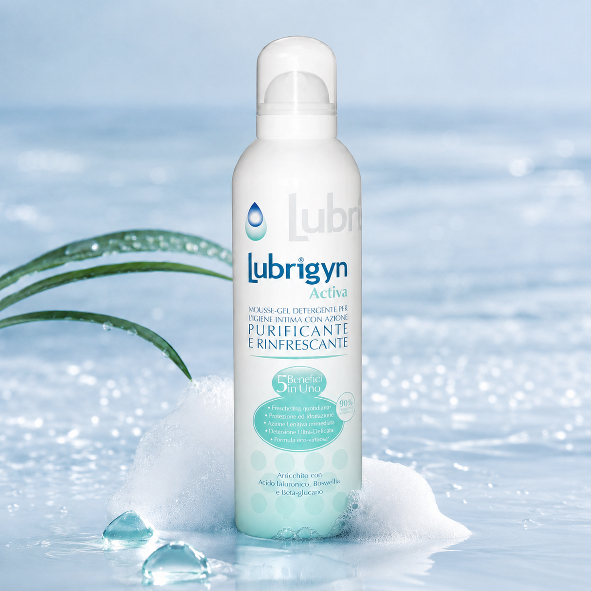 Lubrigyn Activa mousse gel detergente intimo antibatterico 150ml