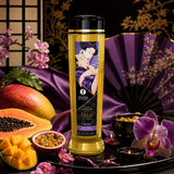 Olio per massaggi Shunga Frutti Esotici 240ml con vitamina E e Ylang Ylang