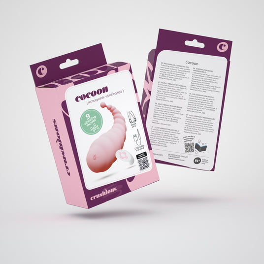 Confezione dell'Ovetto Vibrante Cocoon Rosa con Telecomando di CRUSHIOUS