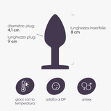 Plug anale gioiello Bijou grande · infografica