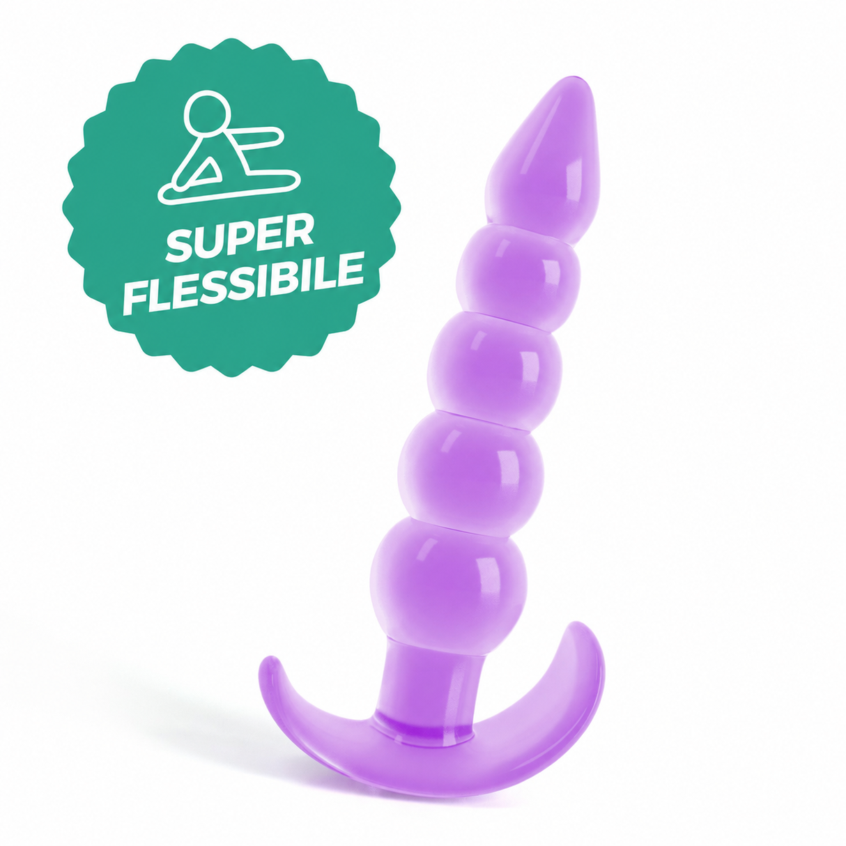 Plug Anale Flessibile Draco 10cm di CRUSHIOUS