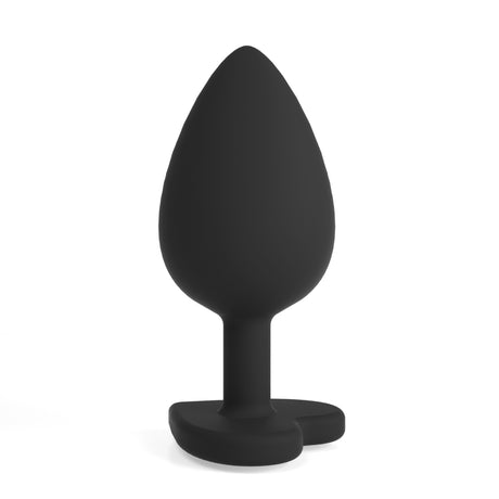 Dettaglio del Plug Anale in Silicone con 4 Gioielli Intercambiabili Cuore Piccolo di CRUSHIOUS