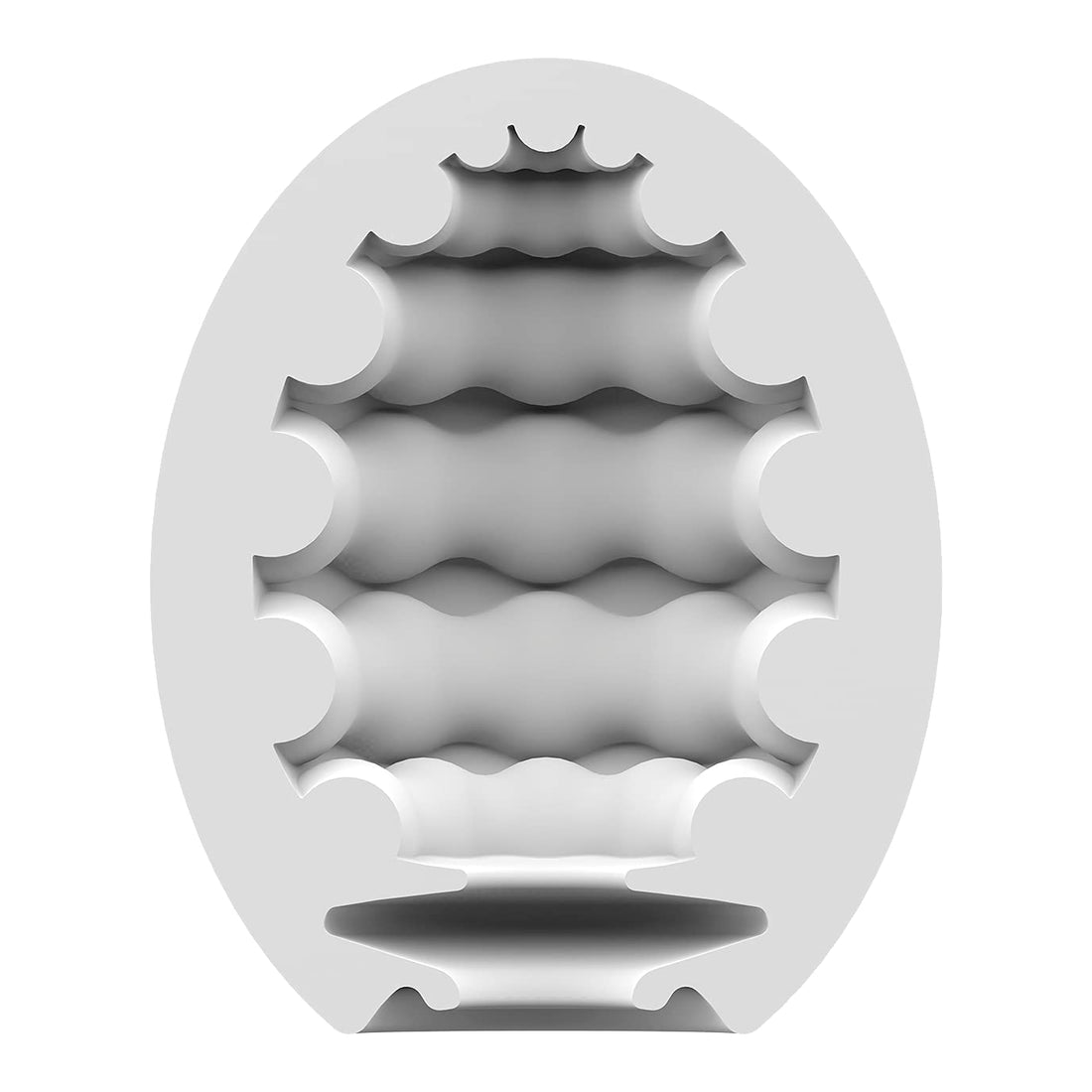 Masturbatore a uovo Satisfyer Riffle · sezione interna