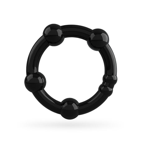 Anello Medio del Set di Anelli per il Pene Triple Bead Neri (3 anelli) di CRUSHIOUS