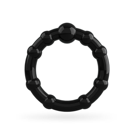 Anello Piccolo del Set di Anelli per il Pene Triple Bead Neri (3 anelli) di CRUSHIOUS