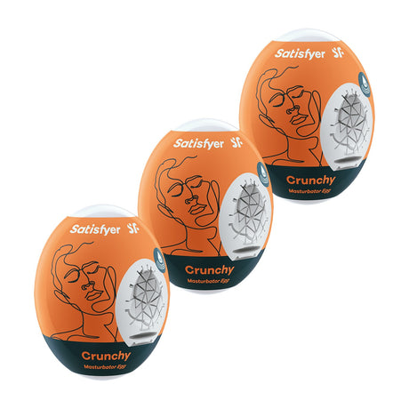 Set di masturbatori a uovo Crunchy (3 pezzi) di SATISFYER