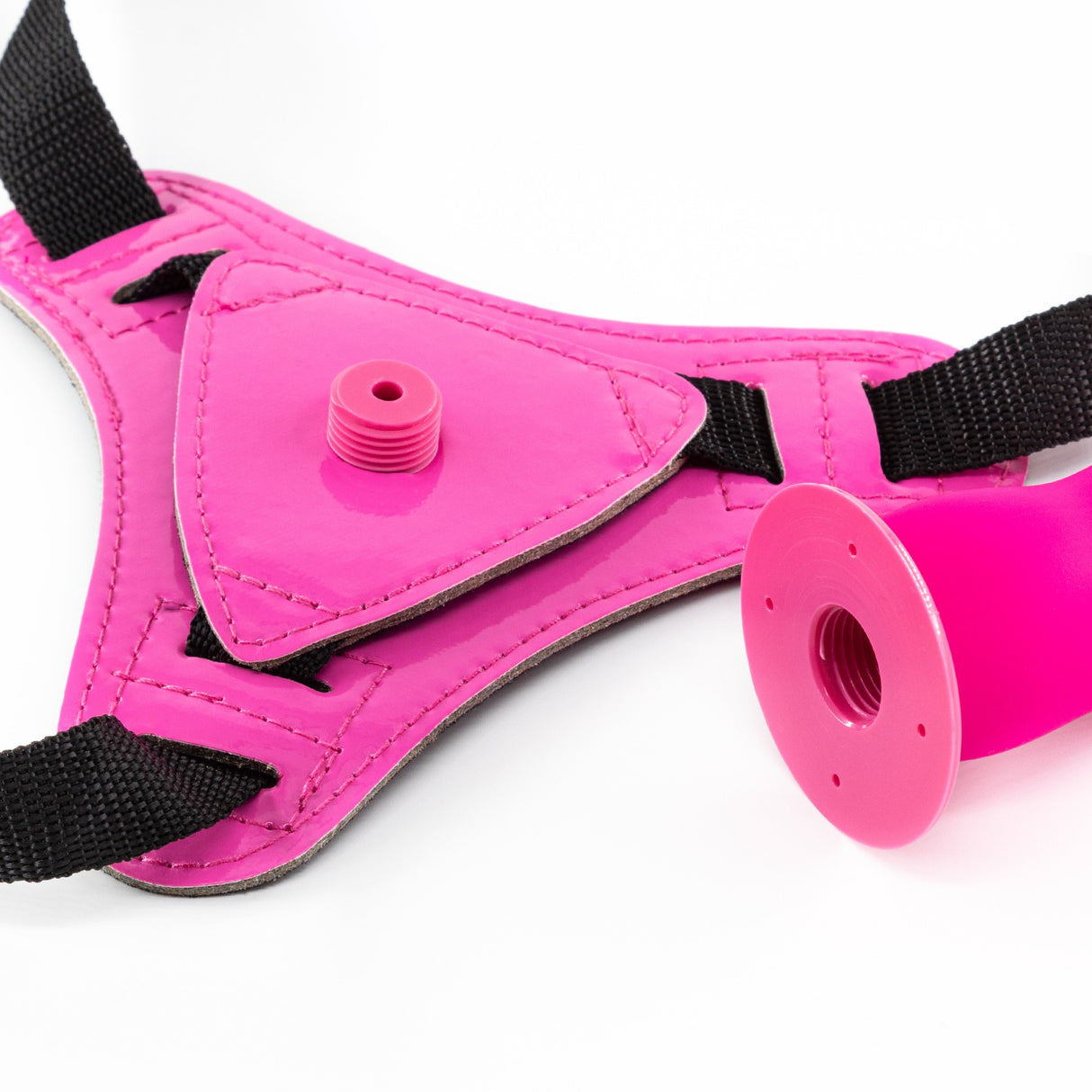 Dettaglio del Harness Strap On Snapper Rosa Crushious