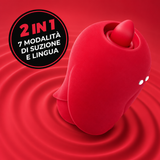 Succhia clitoride a forma di rosa con lingua Rosita · suzione e lingua 2 in 1