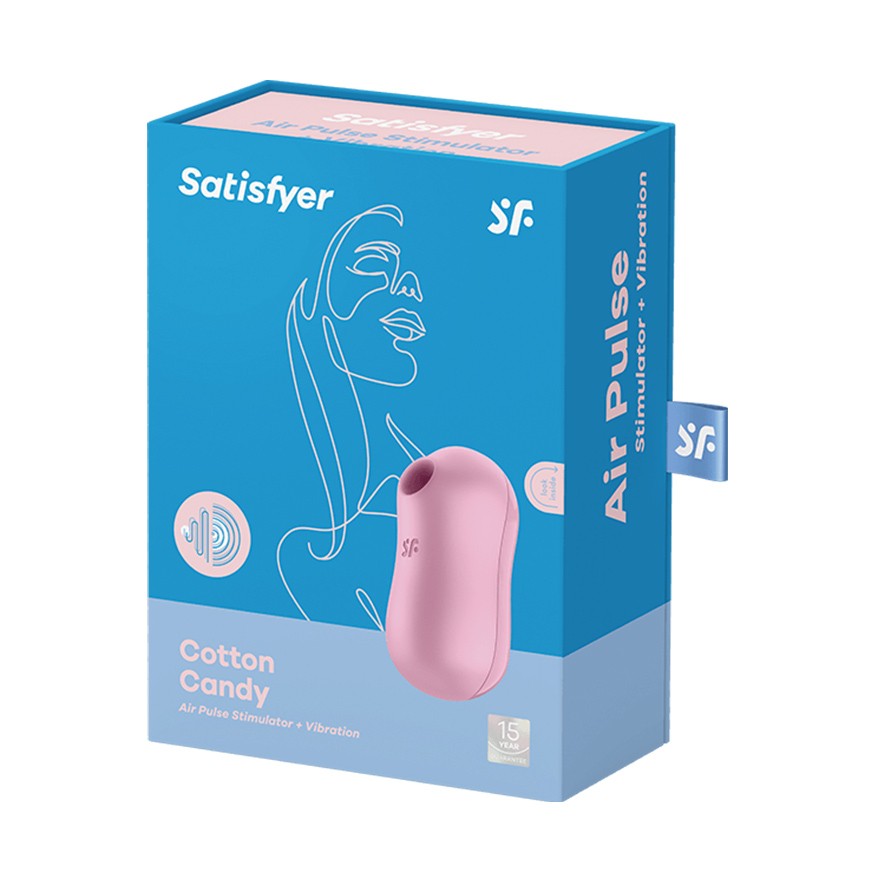 Succhia clitoride Satisfyer Cotton Candy viola · confezione