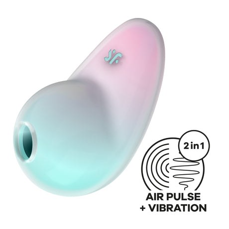 Dettaglio del Succhia Clitoride Pixie Dust Menta-Rosa di SATISFYER