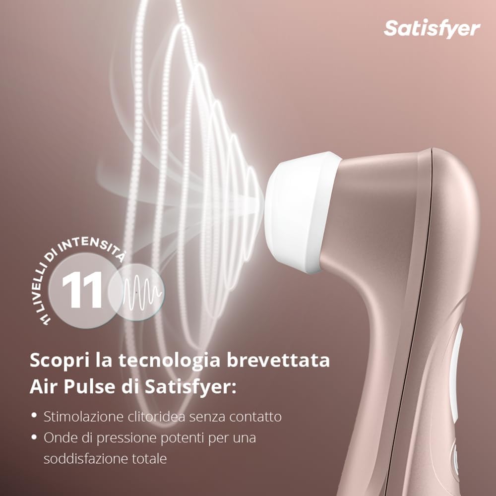 Succhia clitoride Pro 2 Generation 2 con tecnologia Air Pulse di Satisfyer