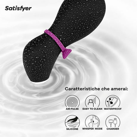 Succhia clitoride Satisfyer Pro Penguin Next Generation · infografica