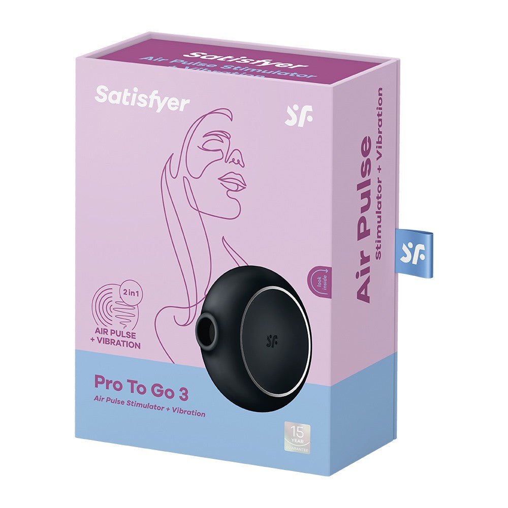 Succhia clitoride Satisfyer Pro To Go 3 · confezione