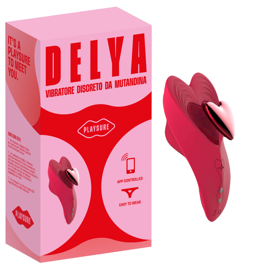 Confezione del Vibratore da slip Delya Bluetooth con app di Playsure