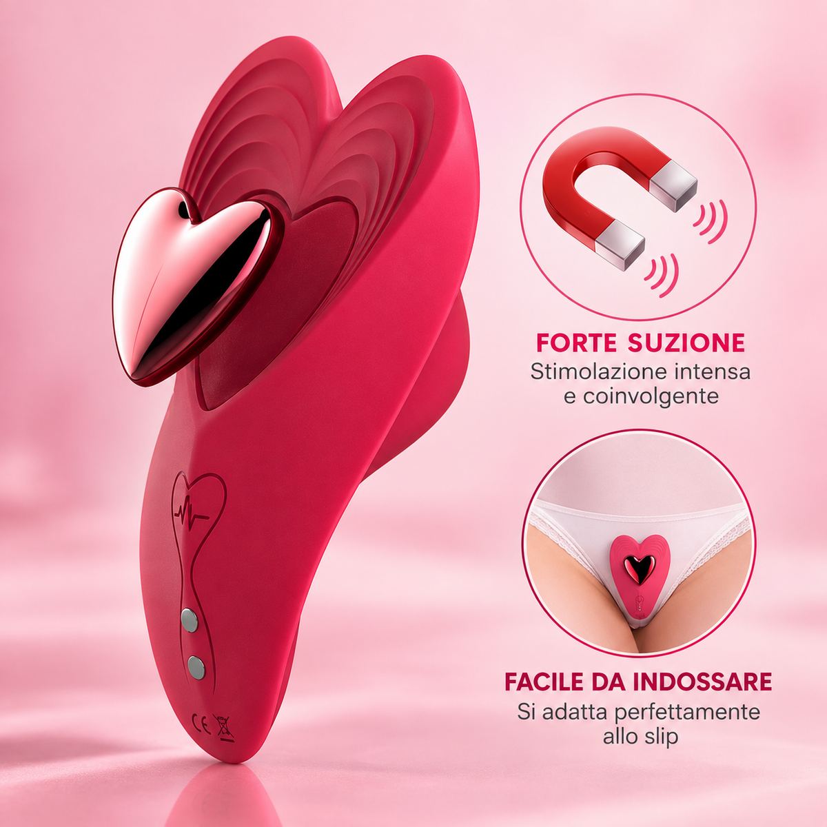 Infografica del Vibratore da slip Delya Bluetooth con app di Playsure
