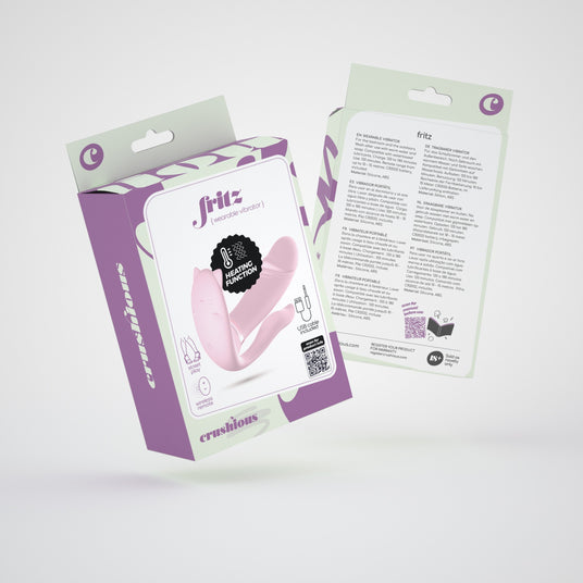 Confezione del Vibratore Fritz Rosa con Telecomando di CRUSHIOUS