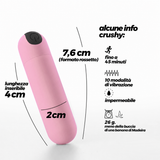 Vibratore bullet iMoan rosa · infografica