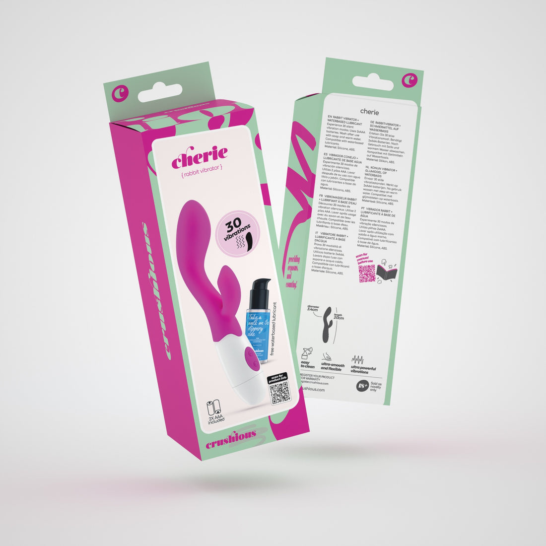 Vibratore rabbit Cherie · confezione